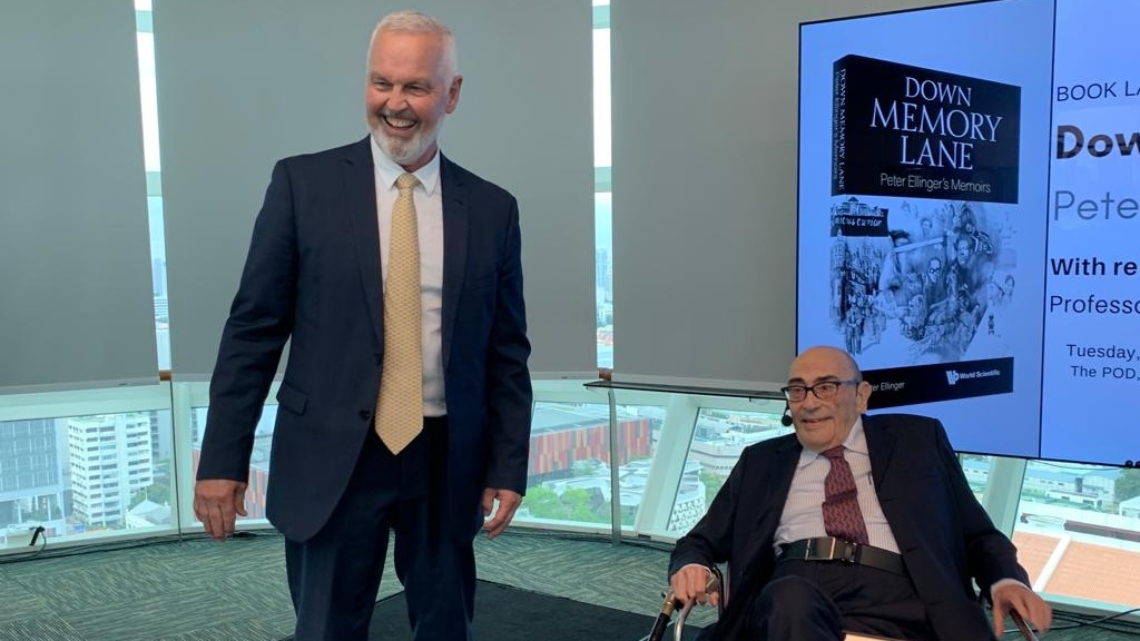 Professor Peter Ellinger and Greg Tucker