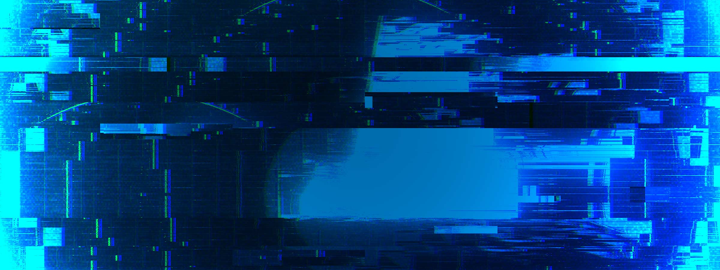 Glitch blue
