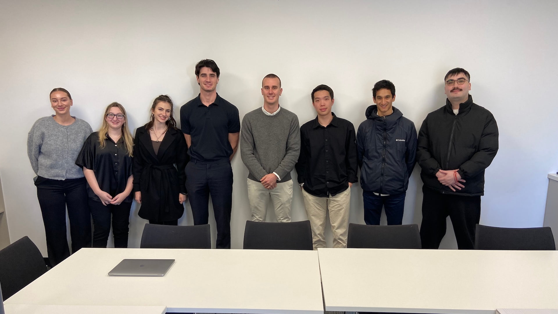 Sports Law Clinic students with guest speaker Jarrod Growse, Senior Integrity Lawyer from Tennis Australia.