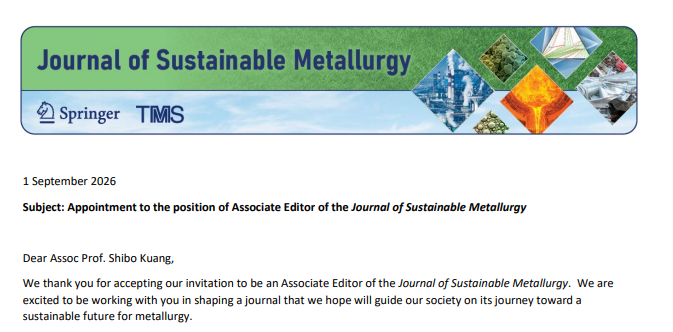 Shibo appointed as JSM Associate Editor