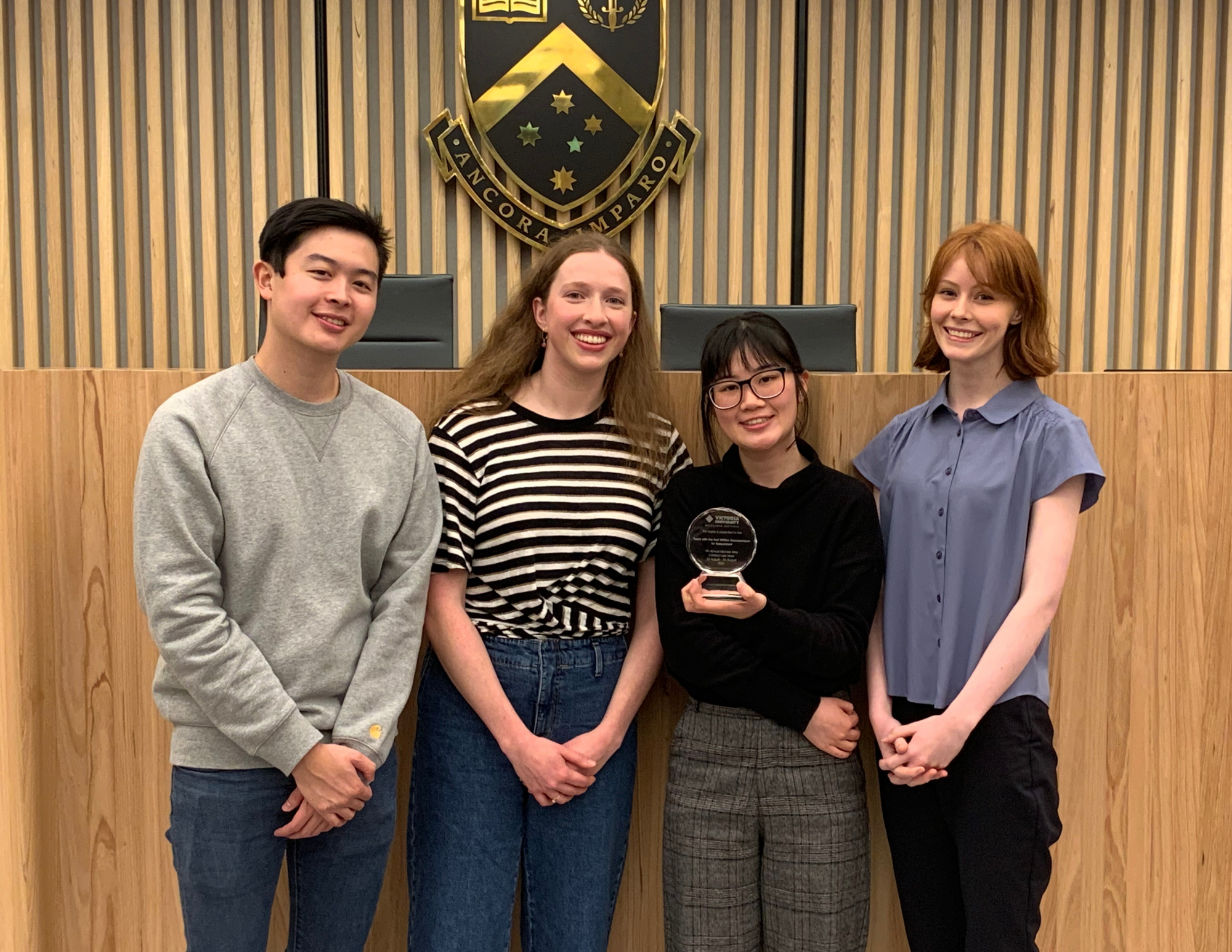 L to R: William Liu, Pippa Thorne, Kimberley Ng, Merryn Cagney