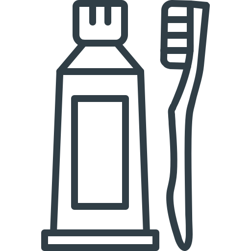 clipart of person brushing their teeth