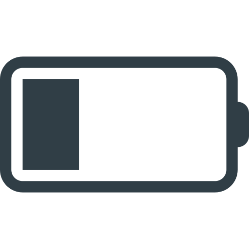 Lineart of low battery