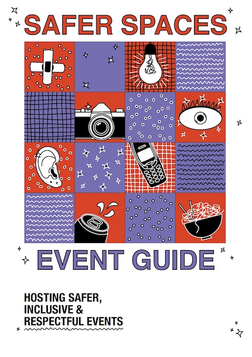 safer spaces event guide cover