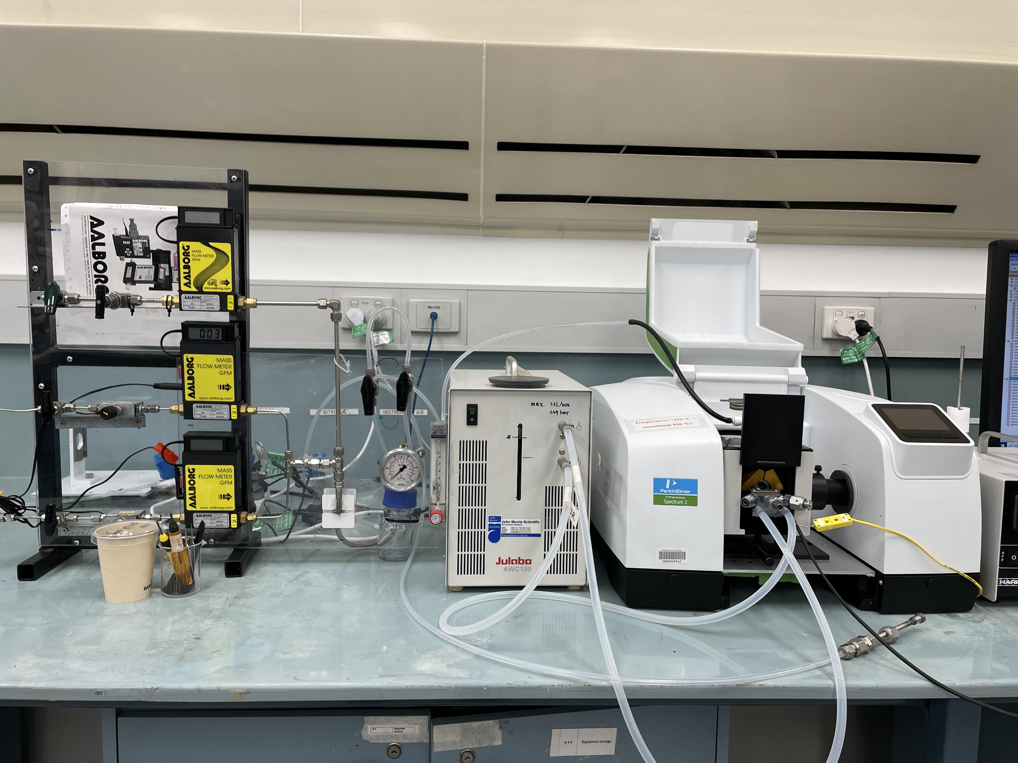 PerkinElmer Spectrum 3 FT-IR with Harrick DRIFT Cell