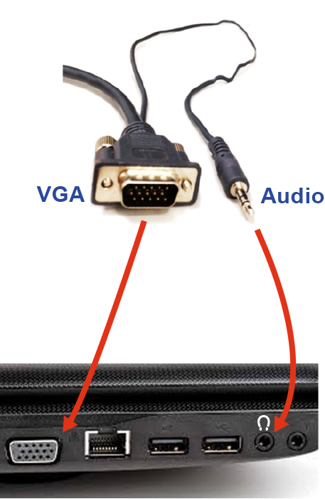 VGA audio connector