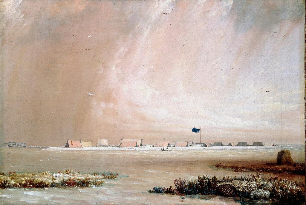 An image showing 'Wreck Reef Bank, taken at low water, August 1803