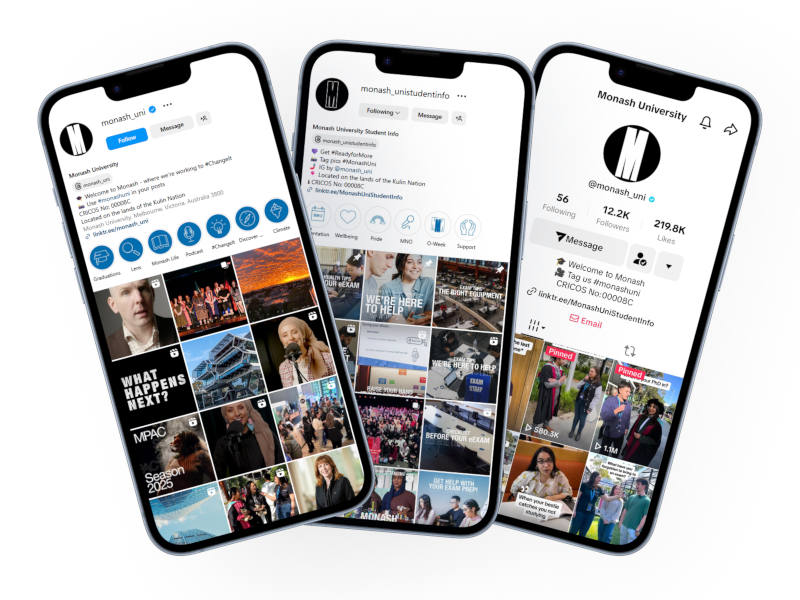 New social media accounts