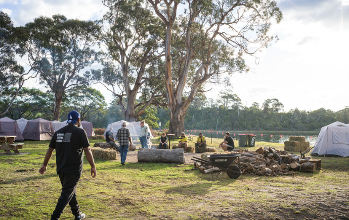 Bung Yarnda (Lake Tyers) camp ground for the NIDR Gathering 2026 - credit Gabrielle Connole Photography
