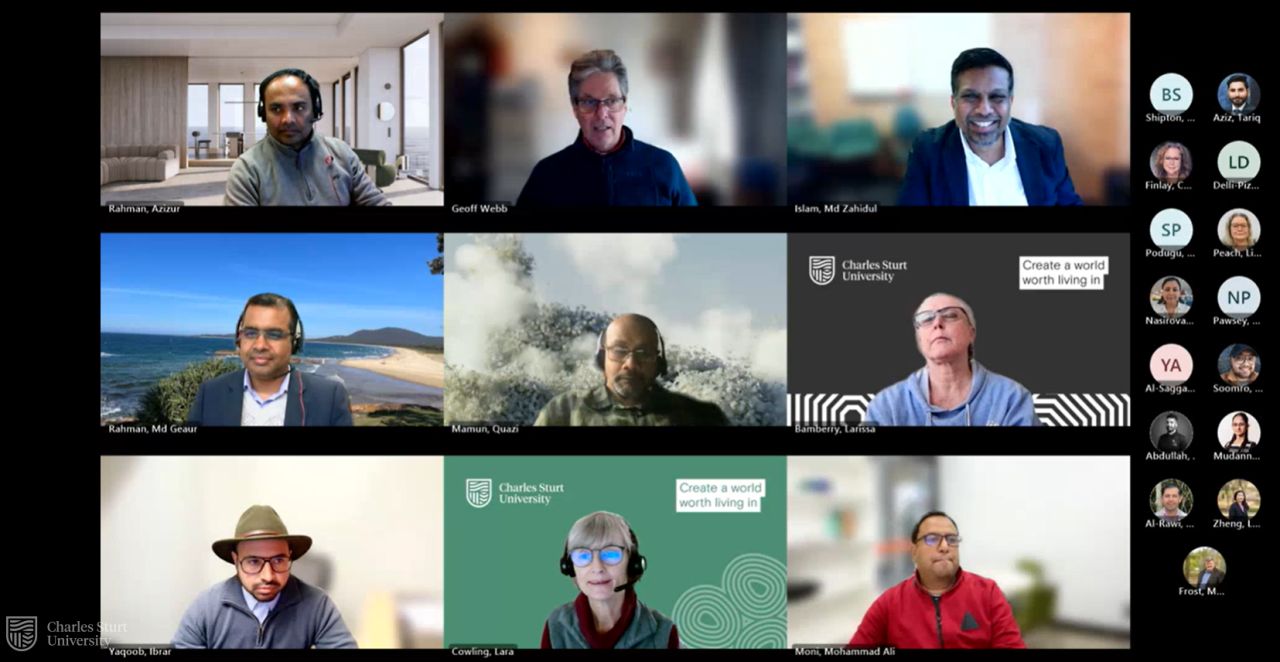 Screenshot of zoom seminar