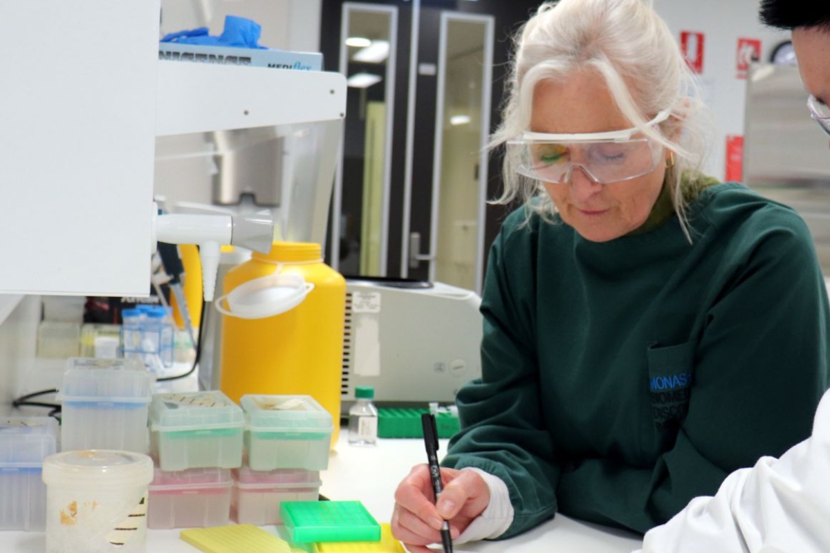 Professor Mary Herbert in the Monash University lab