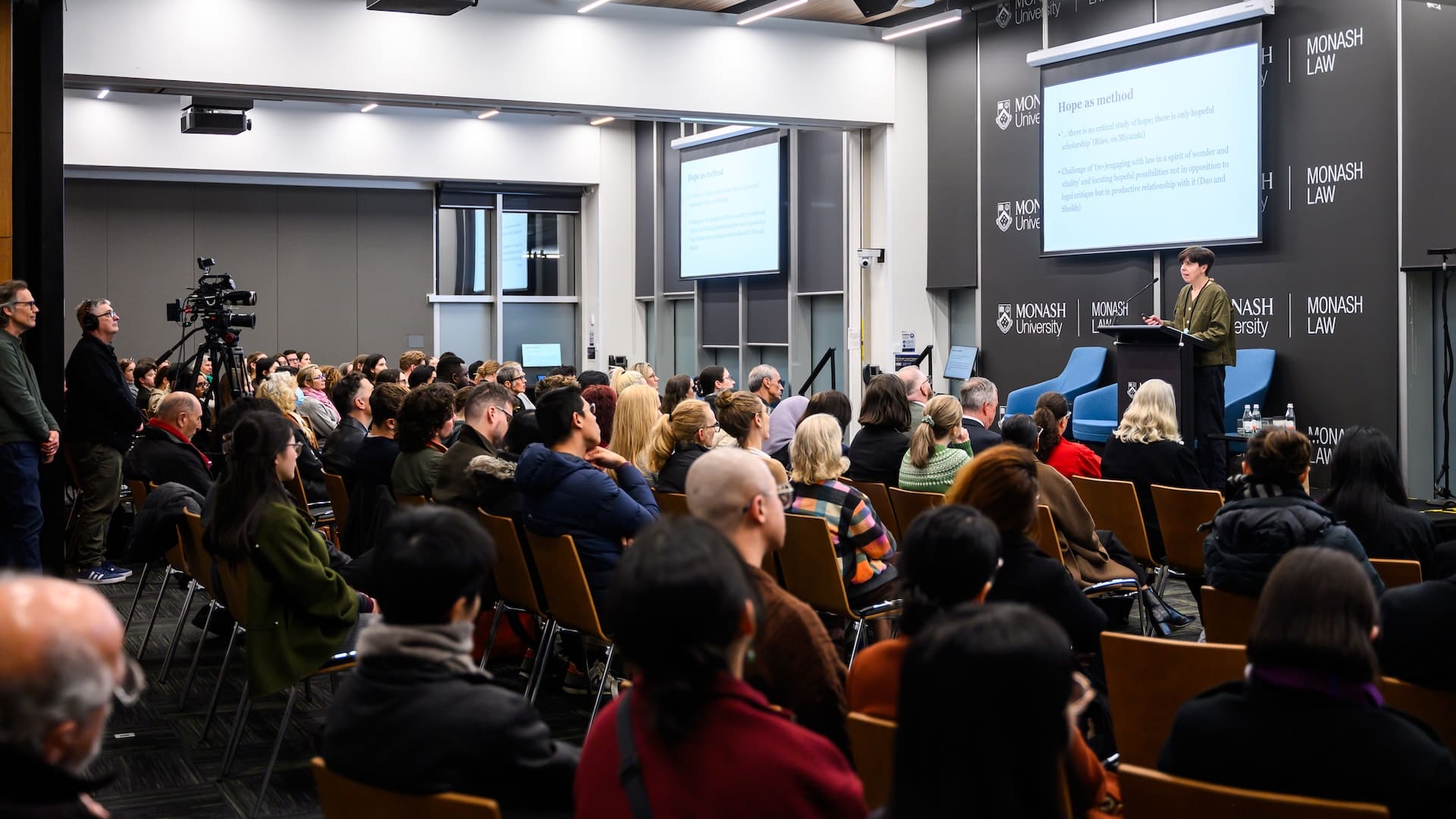 Professor Elen Stokes presents a public lecture at Monash Law