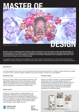 MASTER OF DESIGN Course flyer thumbnail