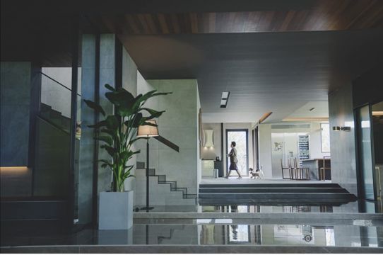 A picture containing indoor, ceiling, wall, tableDescription automatically generated
