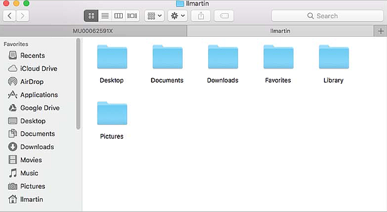 SScreenshot of Monash authcate folder content