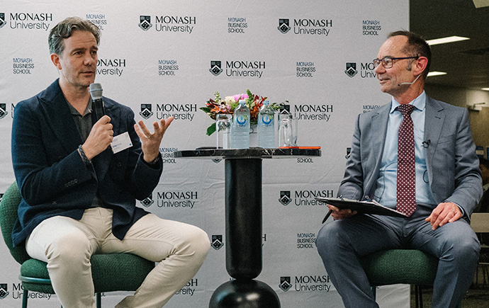 Didier Elzinga and Professor Richard Hall