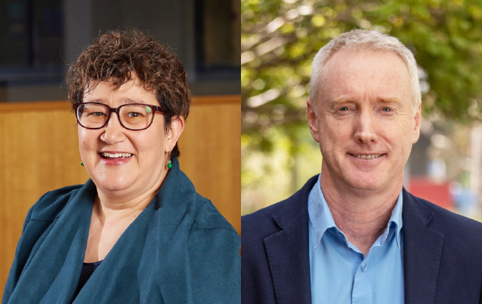 Associate Professor Elizabeth Yuriev and Professor Paul White