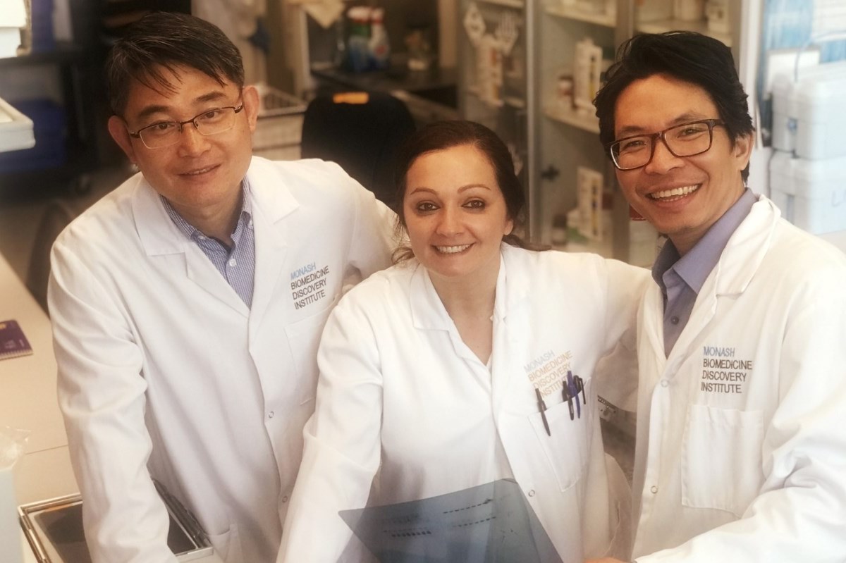 L-R: Dr Sungyoung Shin, Dr Antonella Papa and Associate Professor Lan Nguyen