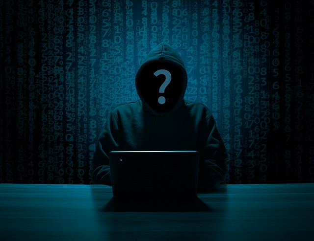 Mock-up of anonymous cyber criminal