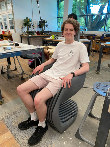 Monash Bachelor of Design student Tom Skehan&rsquo;s final Citarum Cantilever Chair design