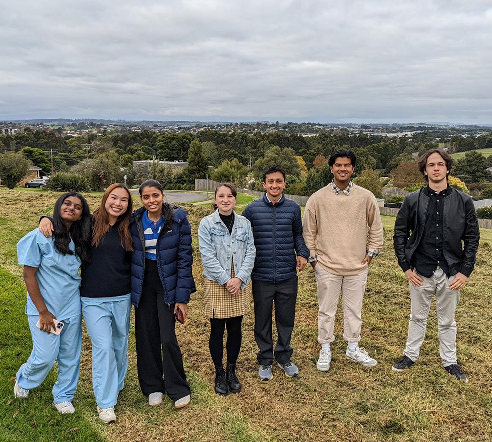 Year 2 medical students in Warragul