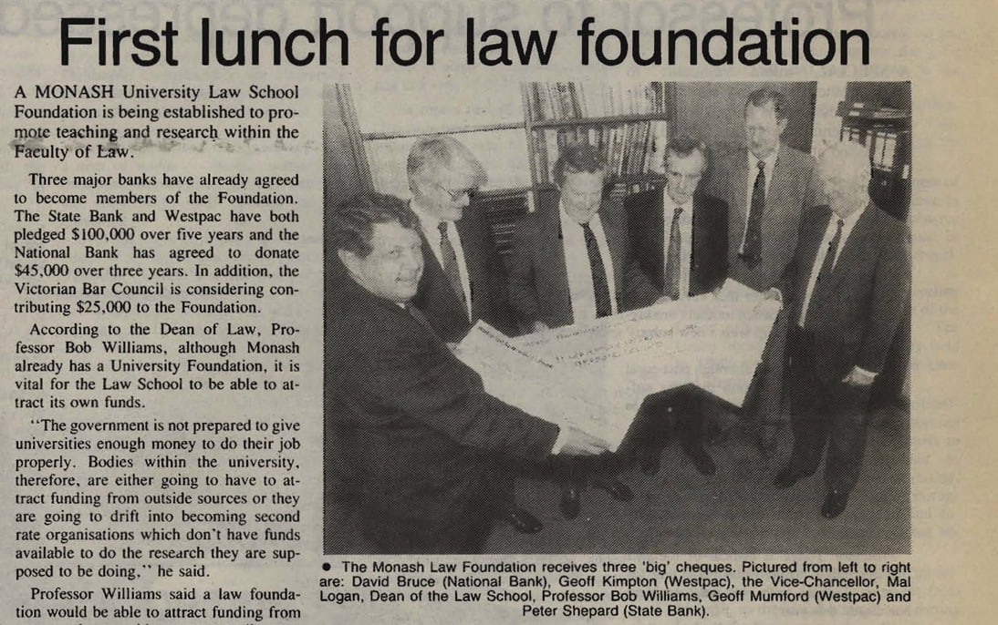 First Lunch for Law Foundation
