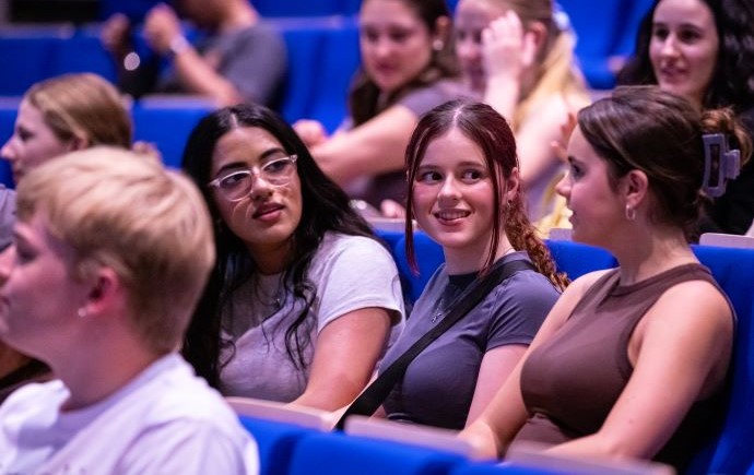 Students in lecture theatre