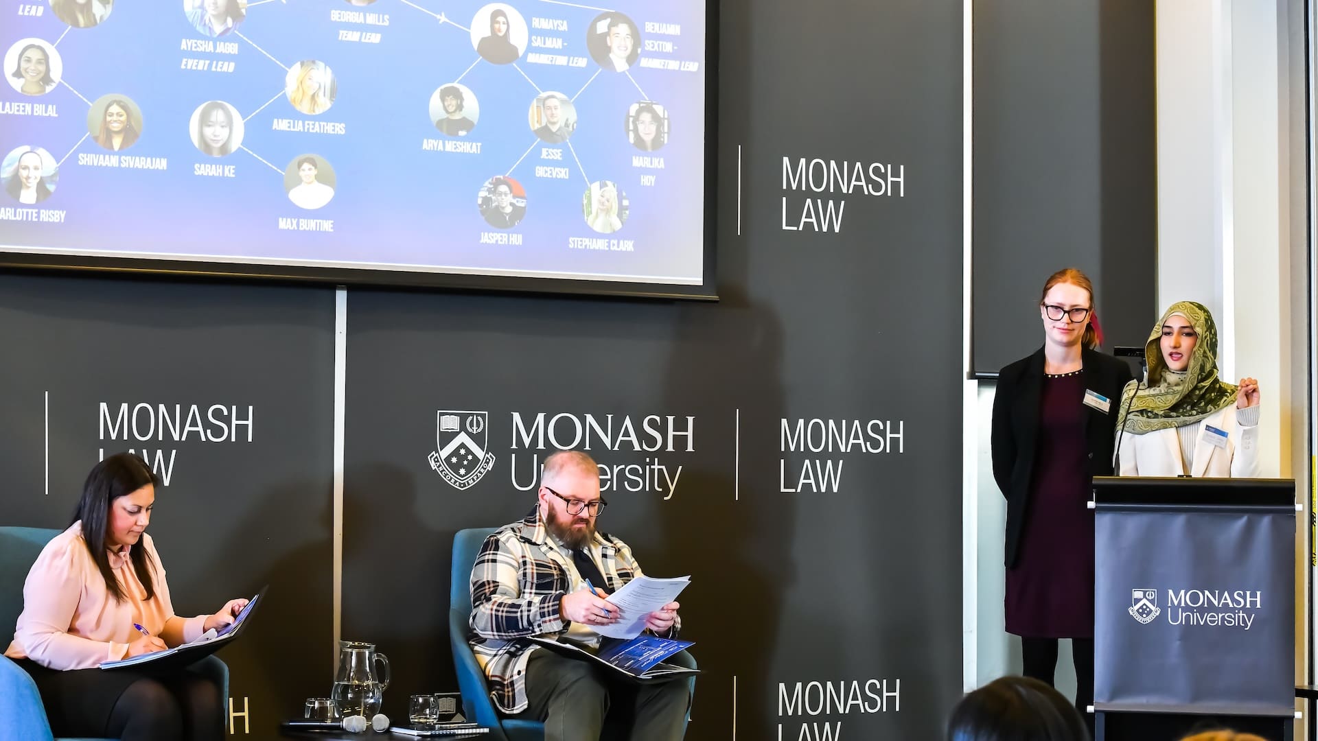Georgia and Rumaysa present the pitch for The Global Lawyer