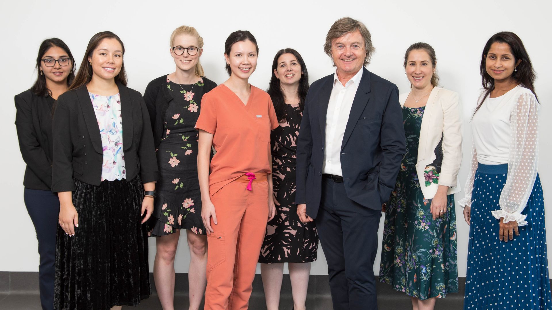 Professor Eric Morand (third from the right) with his research team