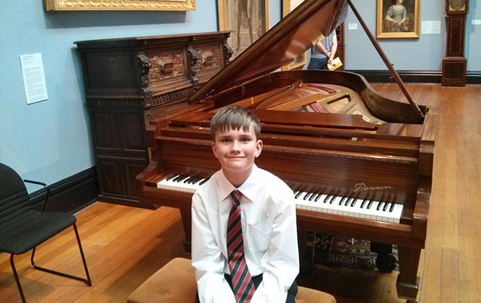 Lewis when he was at school