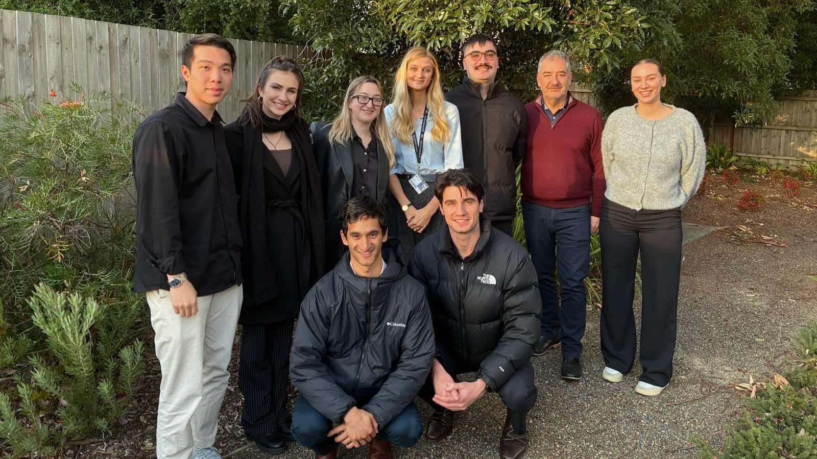 Sports Law Clinics students with Dr Karin Frodé and Associate Professor Eric Windholz