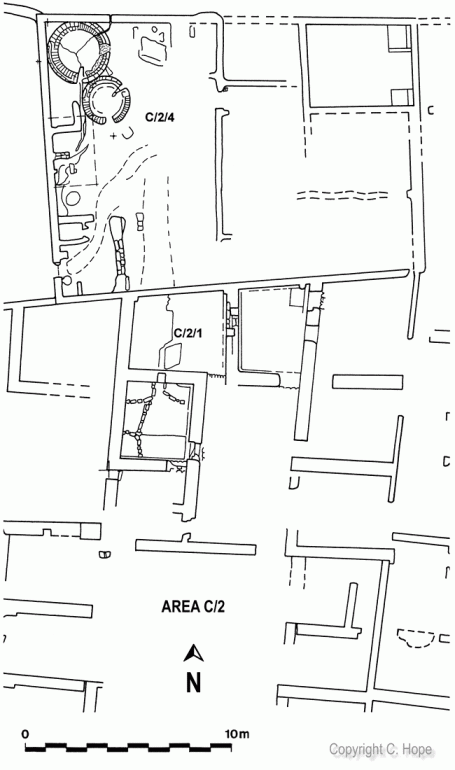 A plan of Structures C/2/1 and C/2/4