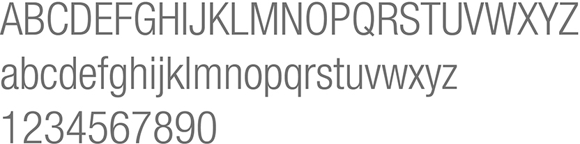 Helvetica neue light condensed
