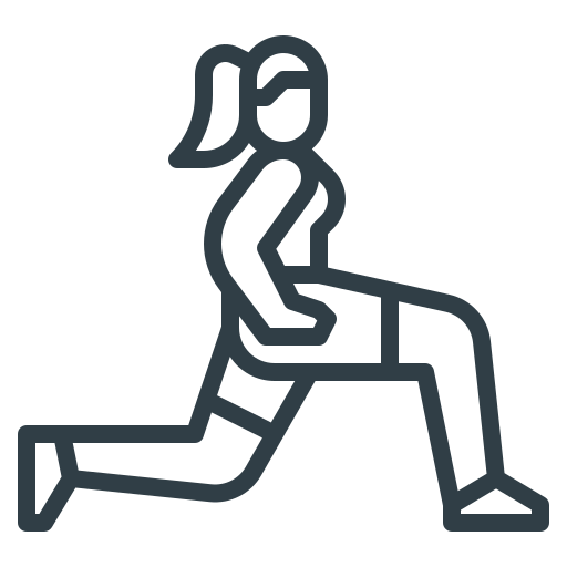 clipart of woman doing lunges