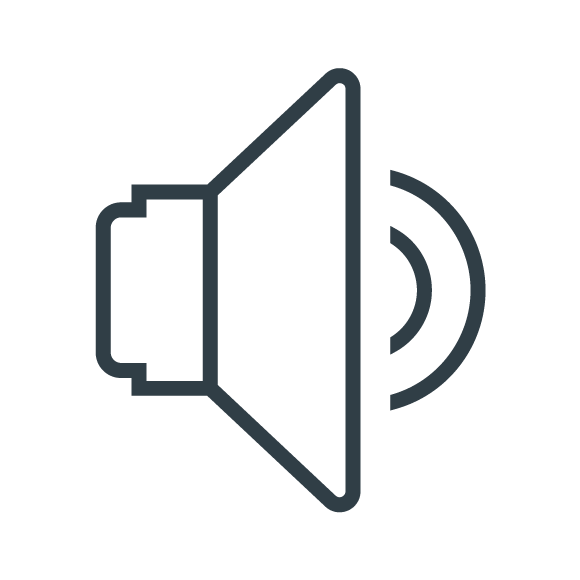 Full volume speaker symbol
