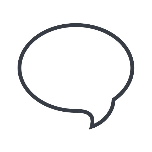 icon of speech bubble
