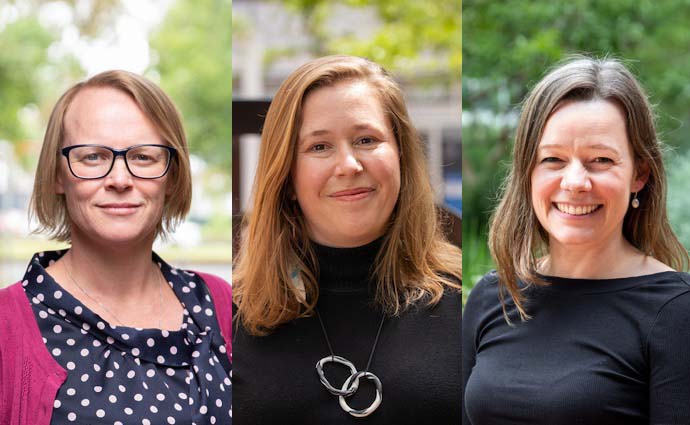 Associate Professor Karen Gregory, Dr Lauren May and Associate Professor Michelle Halls