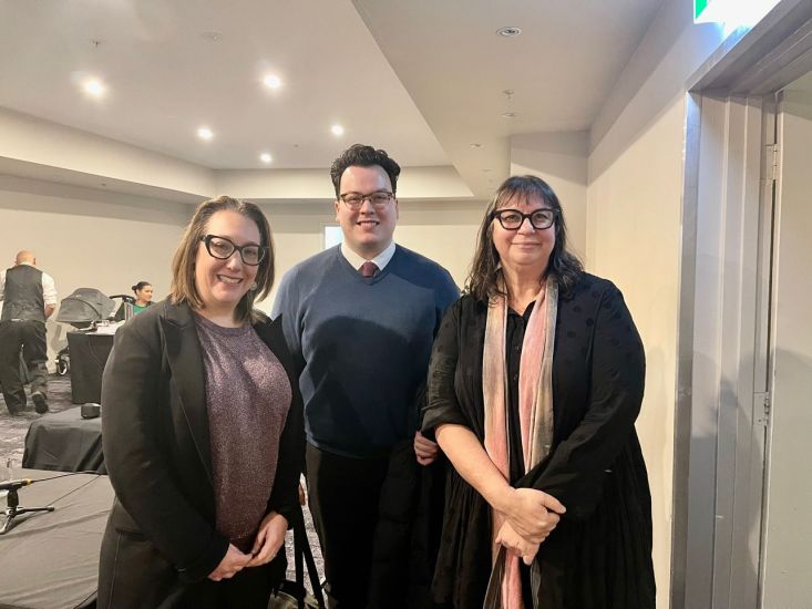 Castan Centre Research Fellow Scott Walker, and Deputy Director Associate Professor Ronli Sifris and Castan Centre Director Melissa Castan