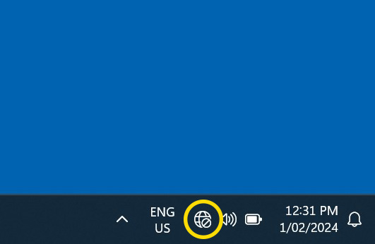 Screenshot windows desktop featuring wireless icon