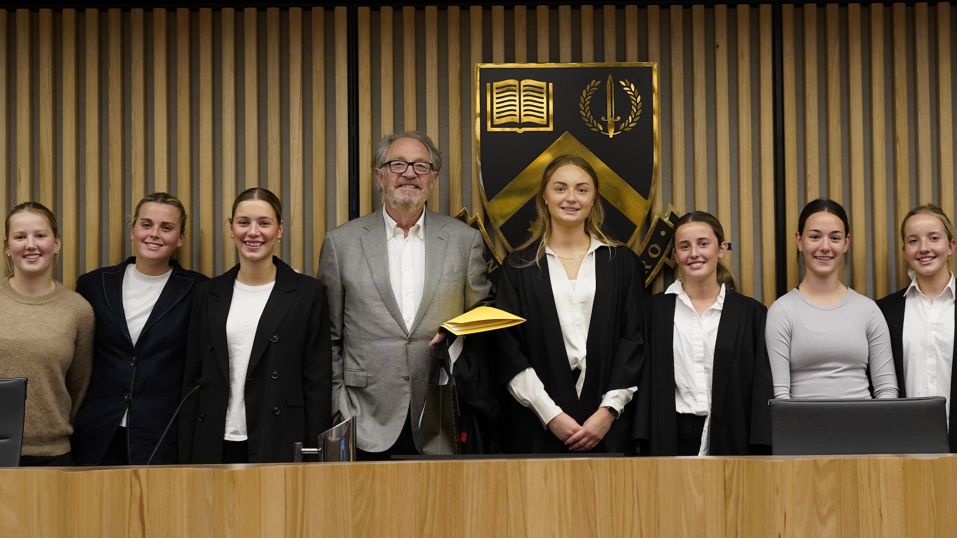Mock Trials Lauriston Girls' School Team with Justice Forrest (Winners)