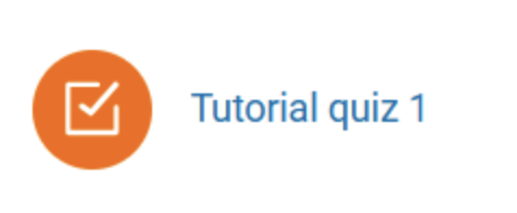 screenshot of student view (regular quiz icon)