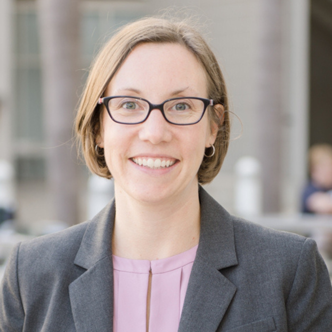 Professional photo of Professor Emily Taylor Poppe.