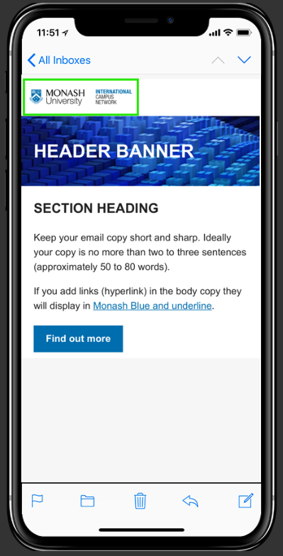 Monash logo MOBILE mockup