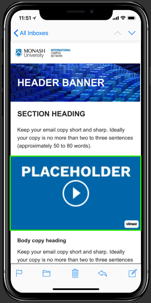 video MOBILE mock