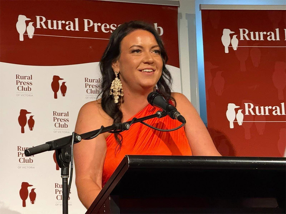 Monash journalism alumna and ABC journalist Bec Symons