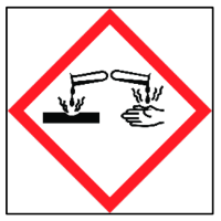 Corrosive to metals symbol