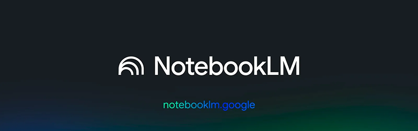 Banner with NotebookLM logo and text