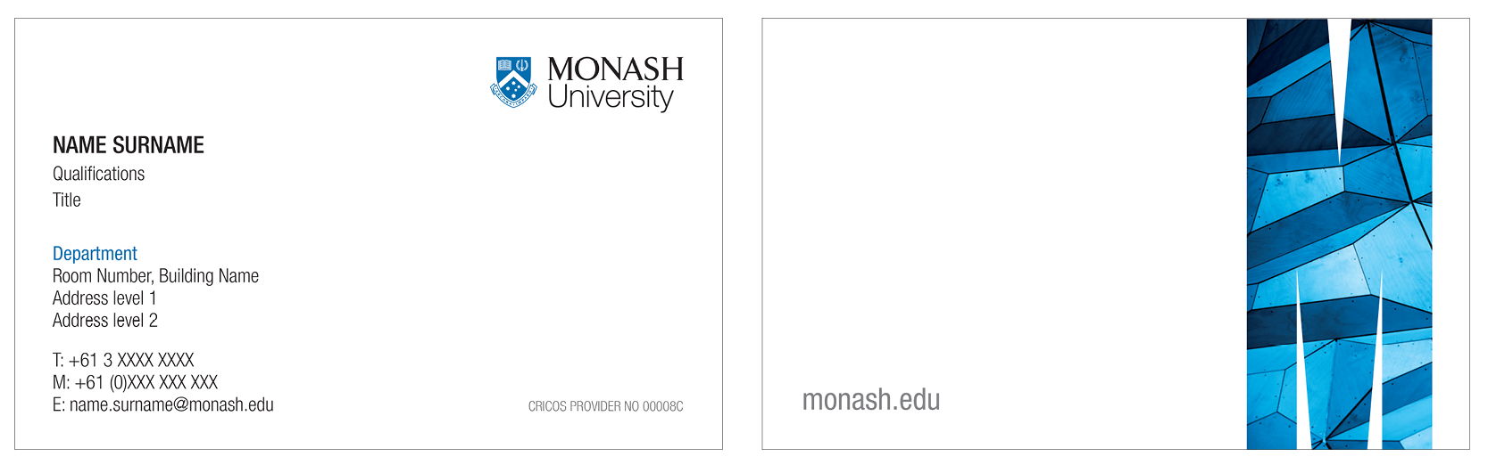 Business card - English