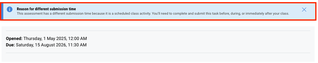 Image of a screenshot on Moodle with the title "Reason for overriding" along with the corresponding reason highlighted in a red box.