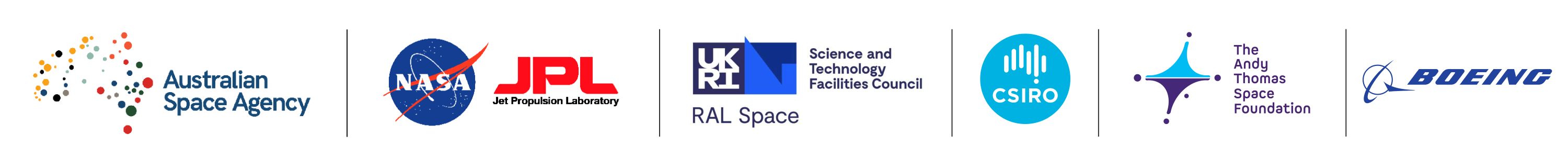 ASA | NASA JPL | RAL SPACE | CSIRO ATF | BOEING